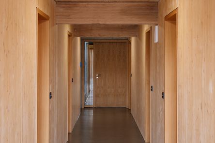 Elementos de binderholz en calidad visual de vivienda © Manfred Jarisch, Bayerische Staatsforsten