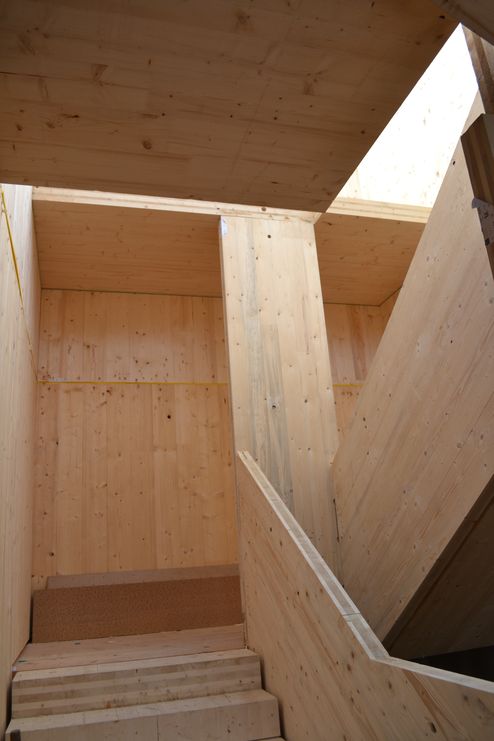Stiegenhaus komplett aus binderholz Brettsperrholz BBS © binderholz