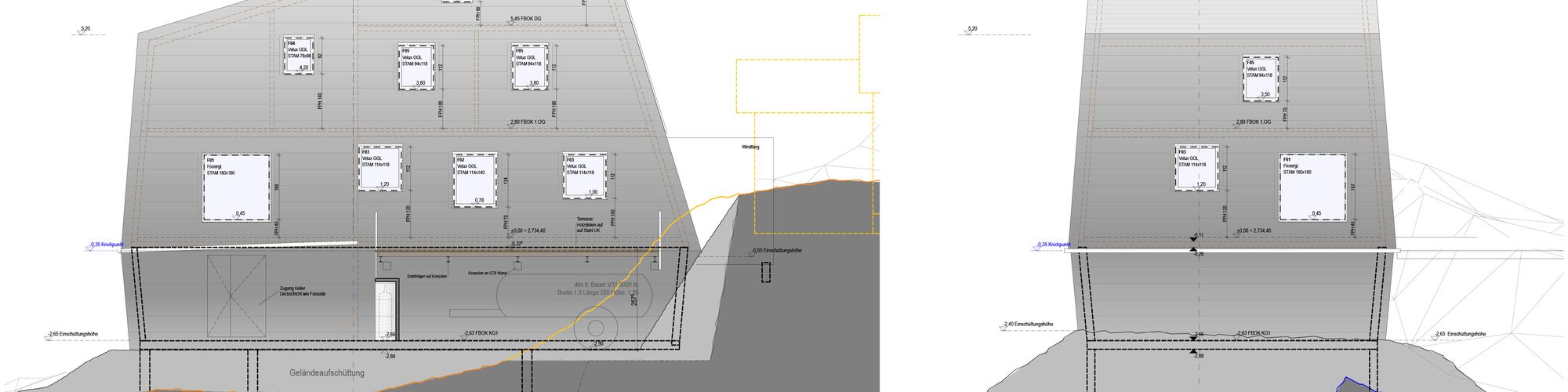 Plan for the Seethalerhuette © dreiplus Architekten