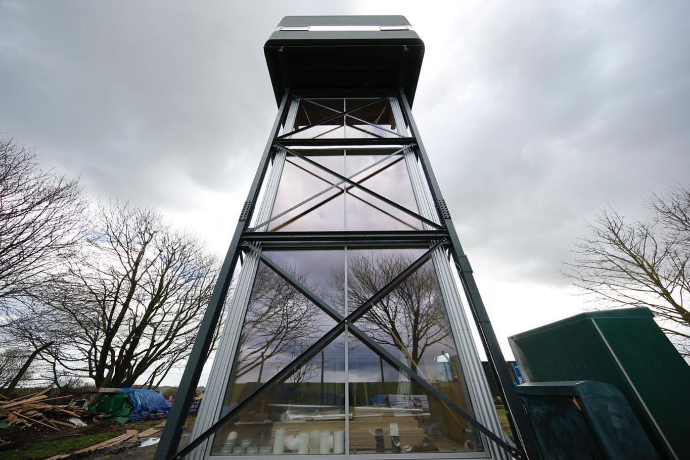 Der neue Wasserturm mit integrierter binderholz Brettsperrholz BBS Treppe © Mike Tonkin and Dennis Pederson