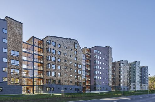 Die schlichten Baukörper fügen sich optimal in die Umgebung © Åke Eson © ARKITEKTBOLAGET
